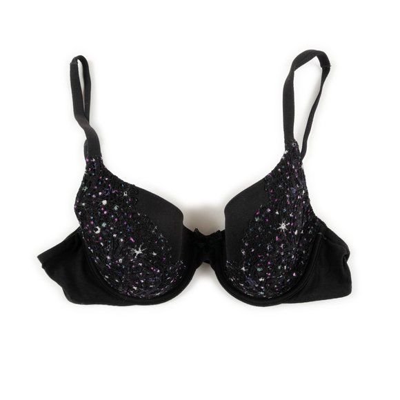 Victoria's Secret black Body by Victoria Lined Perfect Coverage bra size 34B - Picture 1 of 10
